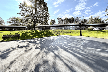 Basketball court at rolling pines